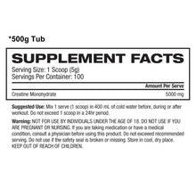 Load image into Gallery viewer, Creatine Monohydrate - 500g