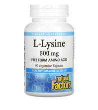 Load image into Gallery viewer, L-Lysine, 500mg, 90 Vegetarian Capsules