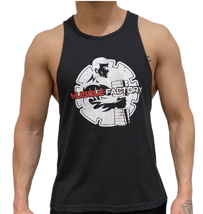 Shop 123 Mount Druitt,2 770 NSW Australia - MUSCLE FACTORY LOGO SINGLET COTTON