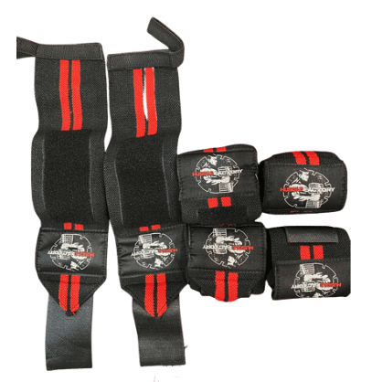 Muscle Factory Wrist Straps Strong Elastic Velcro - Sydney Gym Training Wraps