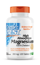 Load image into Gallery viewer, Doctor&#39;s Best High Absorption Magnesium 100% Chelated

