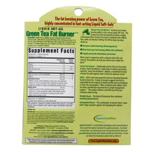 Load image into Gallery viewer, Green Tea Fat Burner 30 Fast Acting Liquid Soft-Gels
