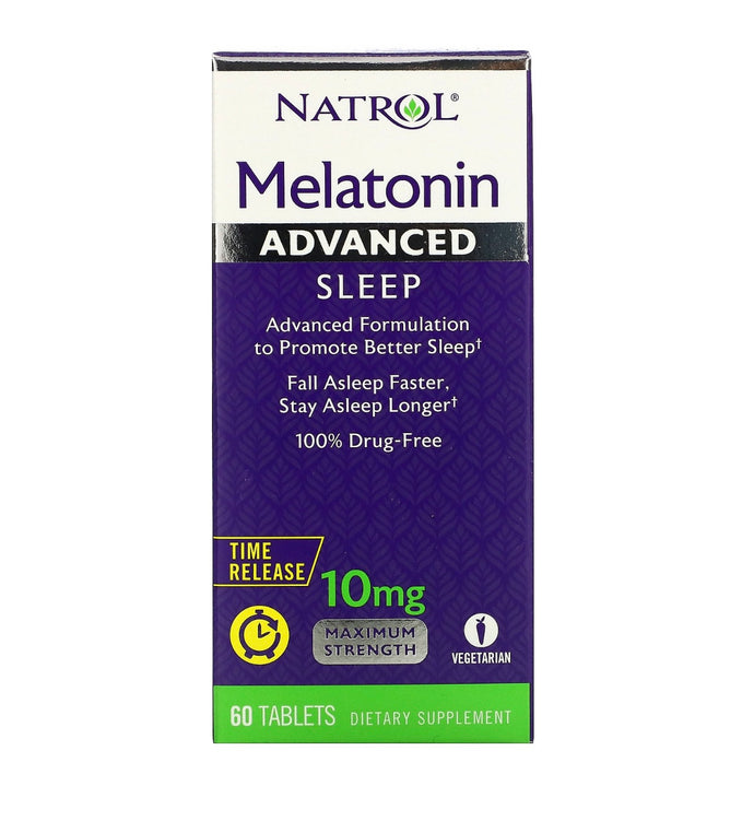 Melatonin, Advanced Sleep, Time Release, 10 mg, 100 tablets