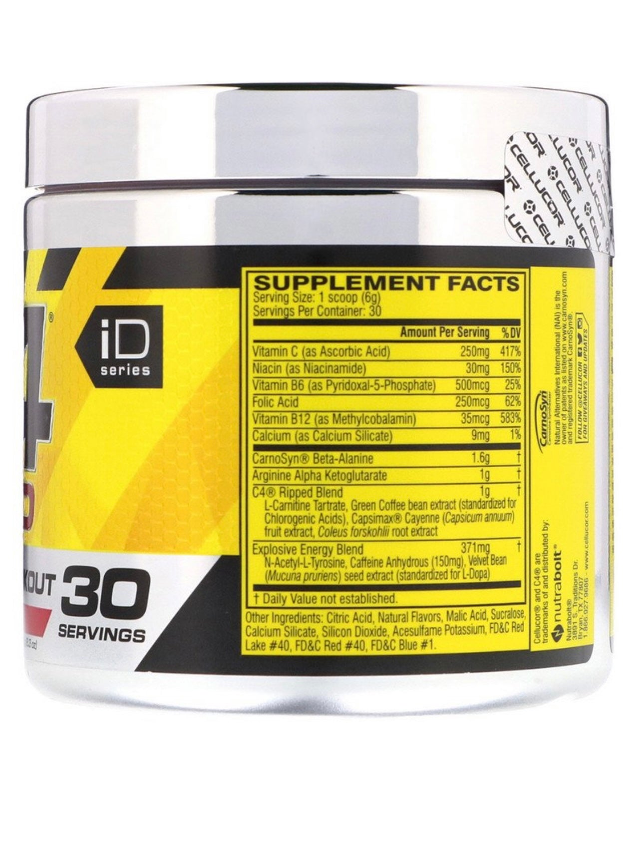 Cellucor C4 Ripped Raspberry Lemonade  Muscle Factory